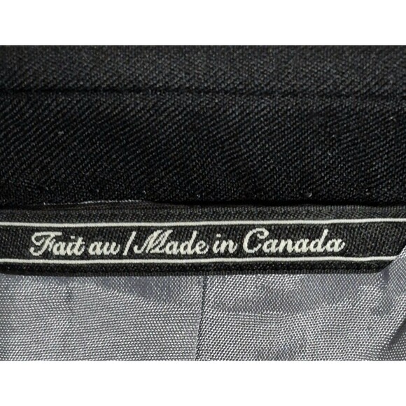 BLACK By Vera Wang Mens Wool Peak Lapel Tuxedo Jacket(46R) And Pants(40R) - Picture 10 of 15